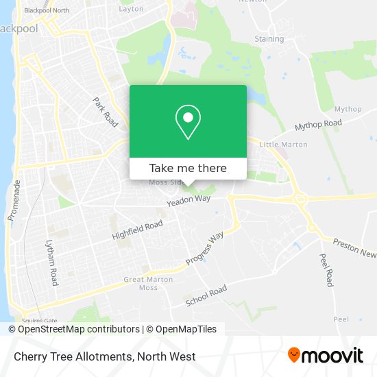 Cherry Tree Allotments map
