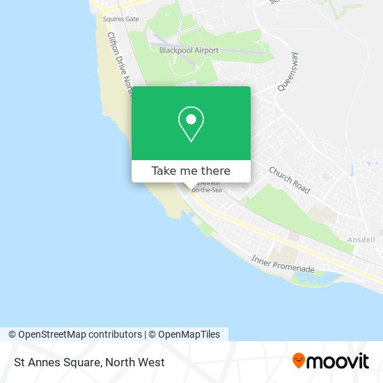St Annes Square map