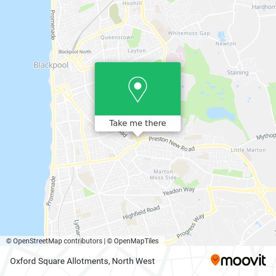 Oxford Square Allotments map