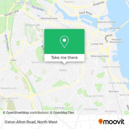 Oxton Alton Road map