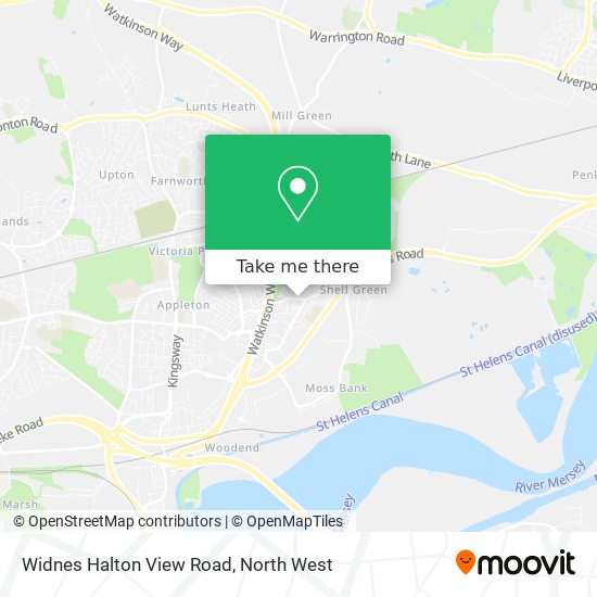 Widnes Halton View Road map