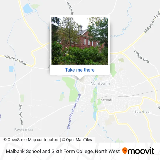 Malbank School and Sixth Form College map