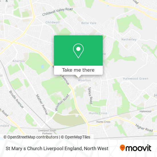 St Mary s Church Liverpool England map