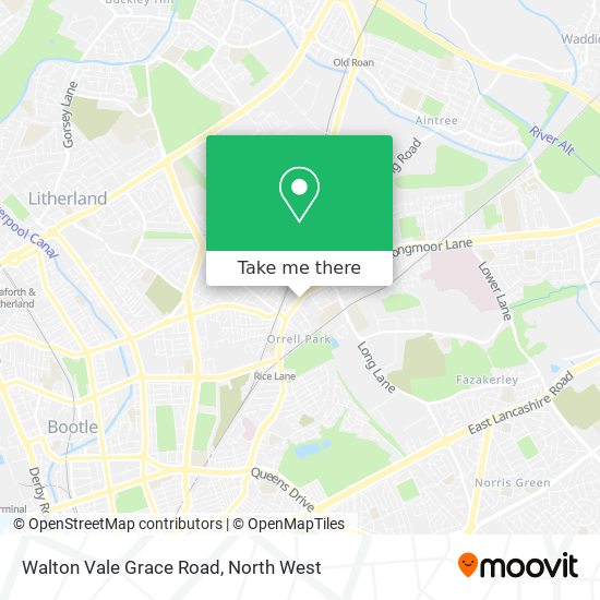 Walton Vale Grace Road map