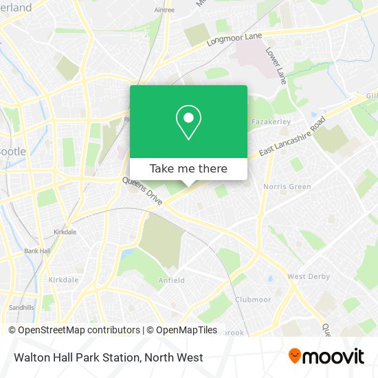 Walton Hall Park Station map
