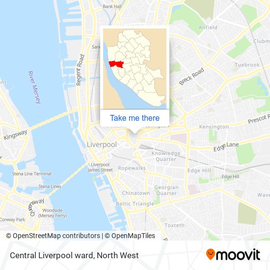 Central Liverpool ward map