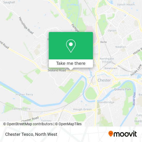 Chester Tesco map