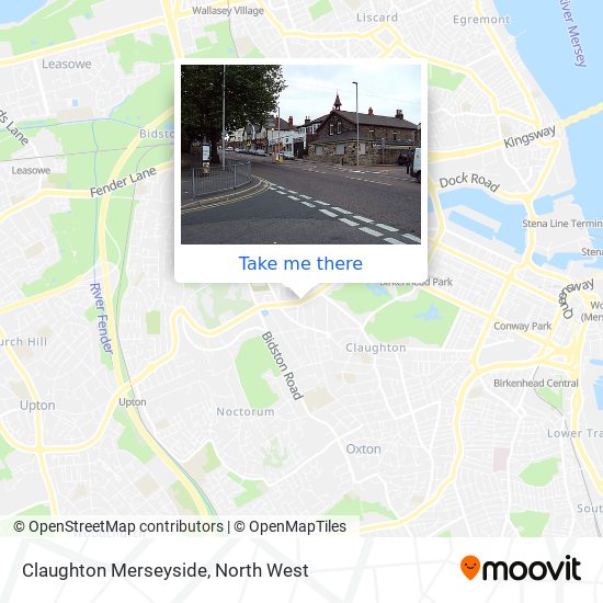 Claughton Merseyside map
