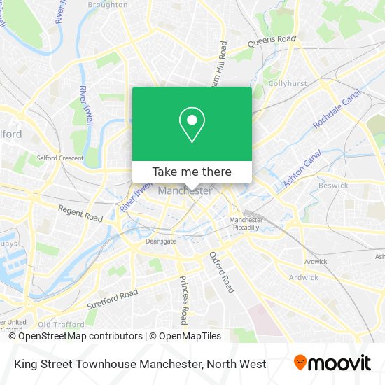 King Street Townhouse Manchester map