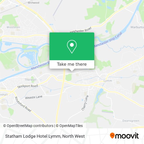 Statham Lodge Hotel Lymm map