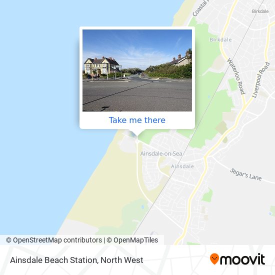 Ainsdale Beach Station map