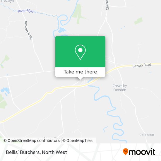 Bellis' Butchers map