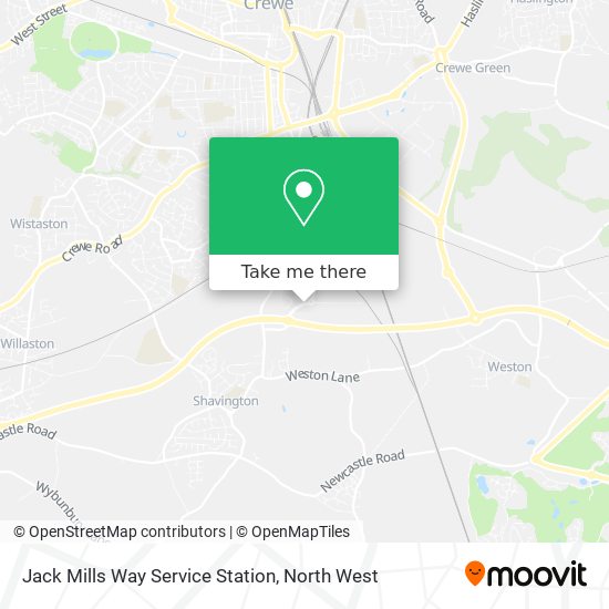 Jack Mills Way Service Station map