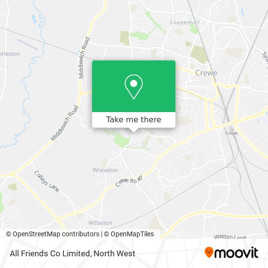 All Friends Co Limited map