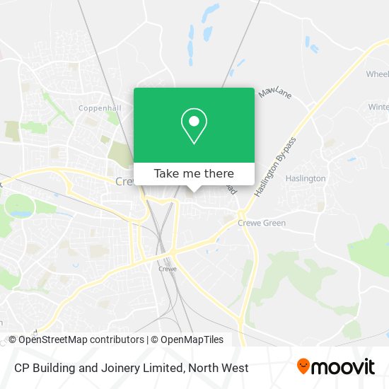 How to get to CP Building and Joinery Limited in Crewe by Train or