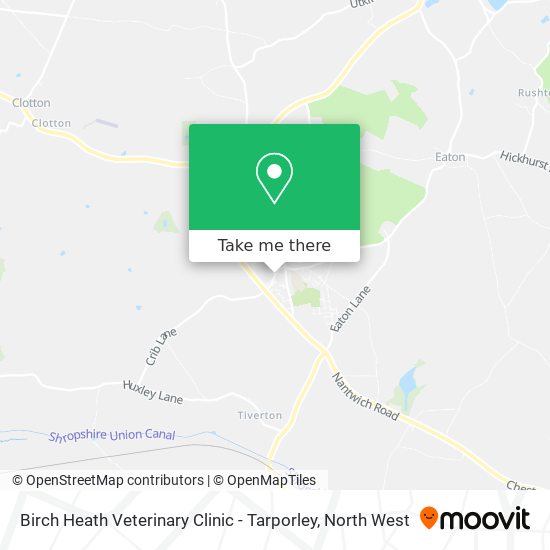 Birch Heath Veterinary Clinic - Tarporley map