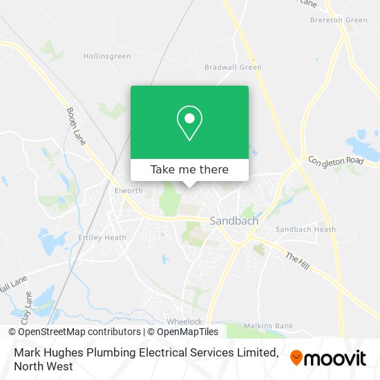Mark Hughes Plumbing Electrical Services Limited map