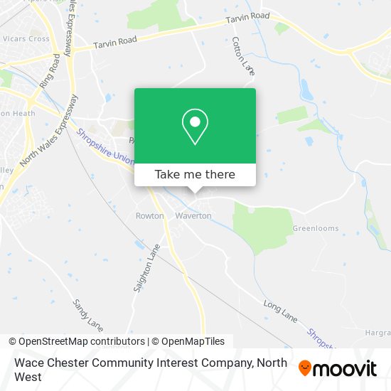 Wace Chester Community Interest Company map