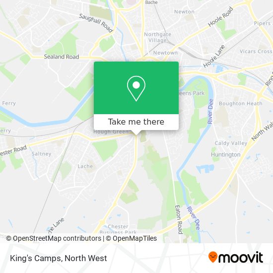 King's Camps map