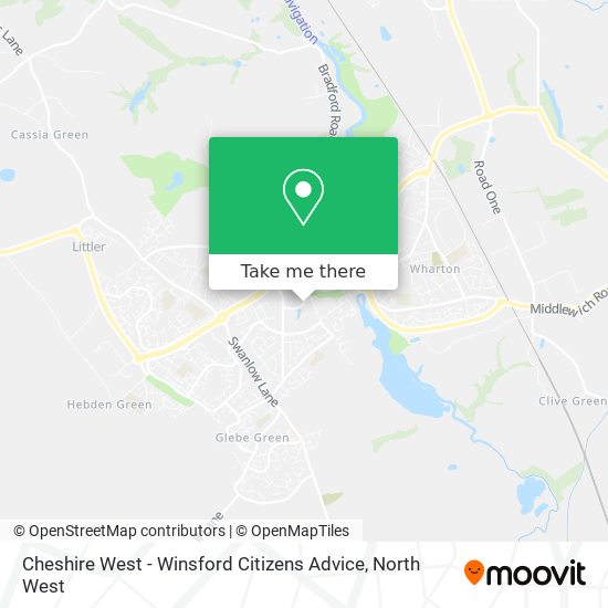 Cheshire West - Winsford Citizens Advice map