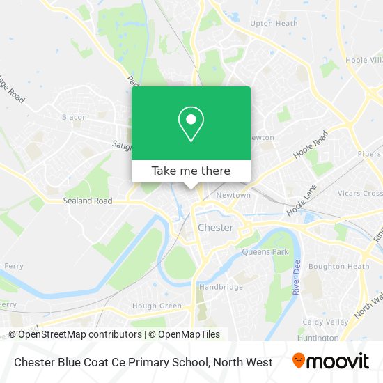 Chester Blue Coat Ce Primary School map