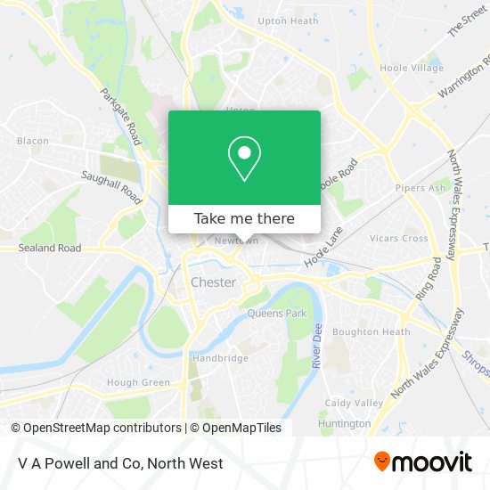 V A Powell and Co map