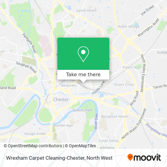 Wrexham Carpet Cleaning-Chester map