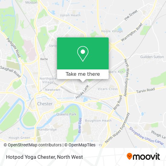 Hotpod Yoga Chester map