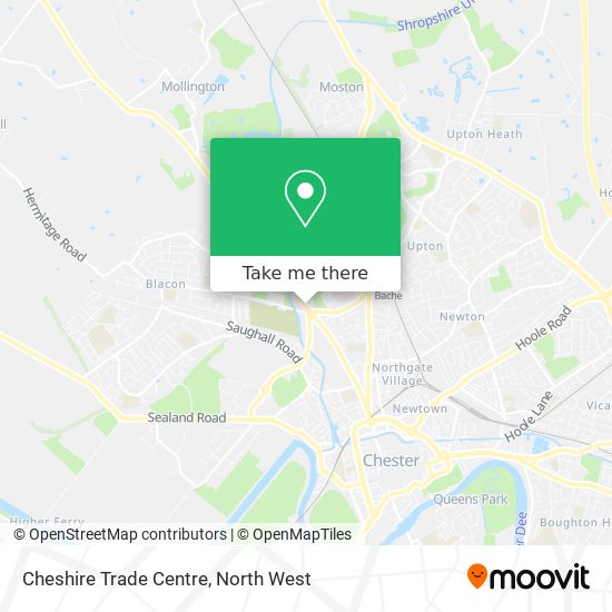 Cheshire Trade Centre map