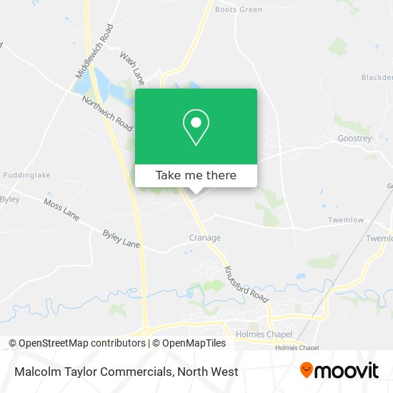 Malcolm Taylor Commercials map