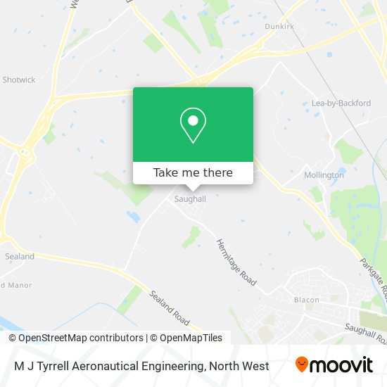 M J Tyrrell Aeronautical Engineering map