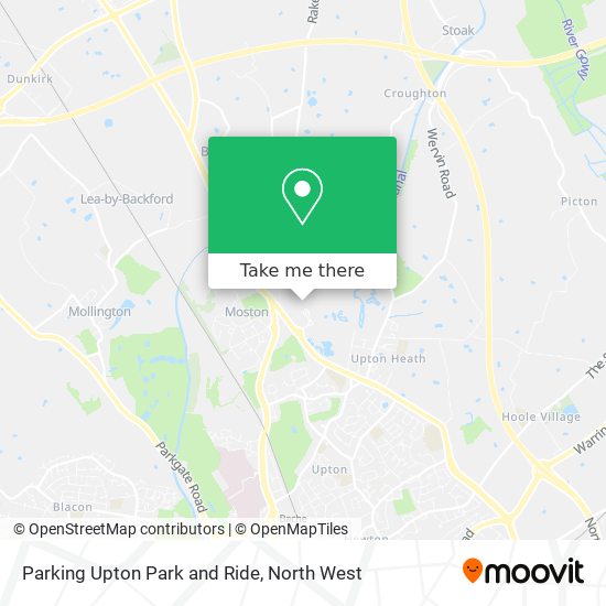 Parking Upton Park and Ride map