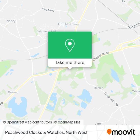 Peachwood Clocks & Watches map