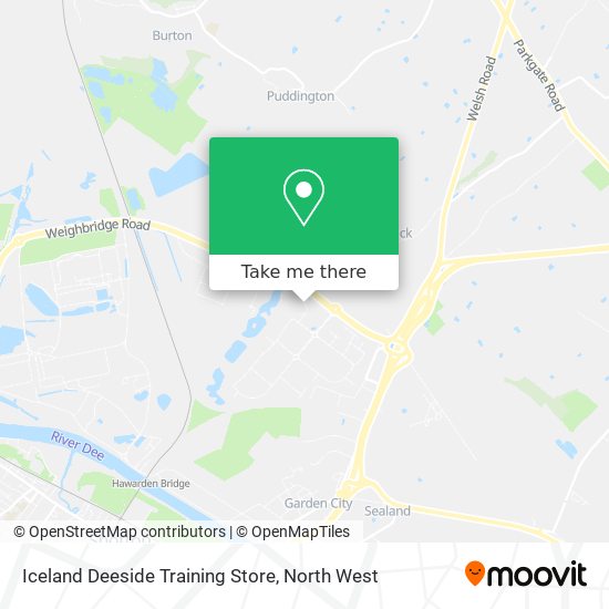 Iceland Deeside Training Store map