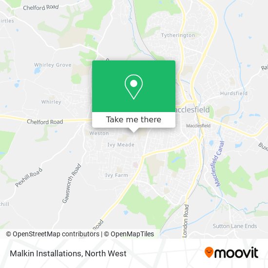 Malkin Installations map