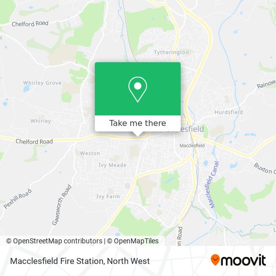 Macclesfield Fire Station map