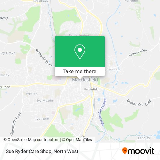 Sue Ryder Care Shop map