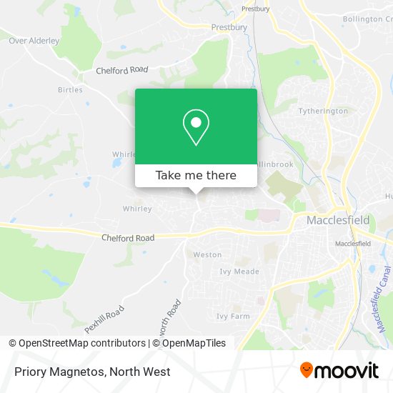 Priory Magnetos map