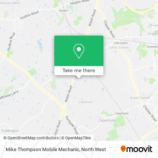 Mike Thompson Mobile Mechanic map