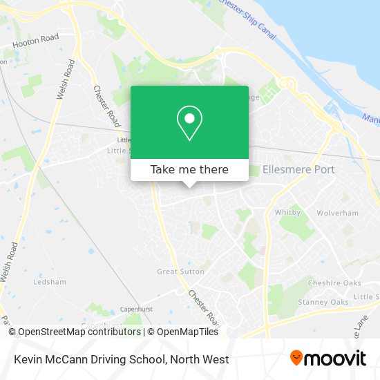 Kevin McCann Driving School map