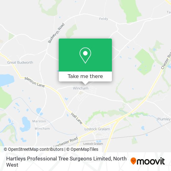Hartleys Professional Tree Surgeons Limited map