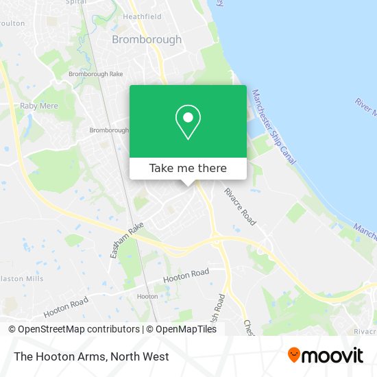 The Hooton Arms map