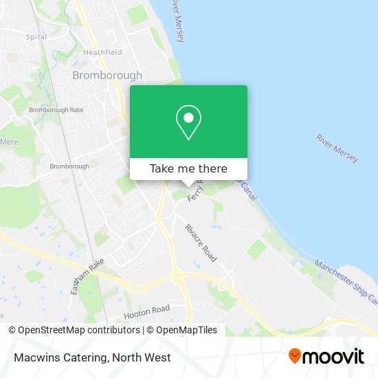 Macwins Catering map