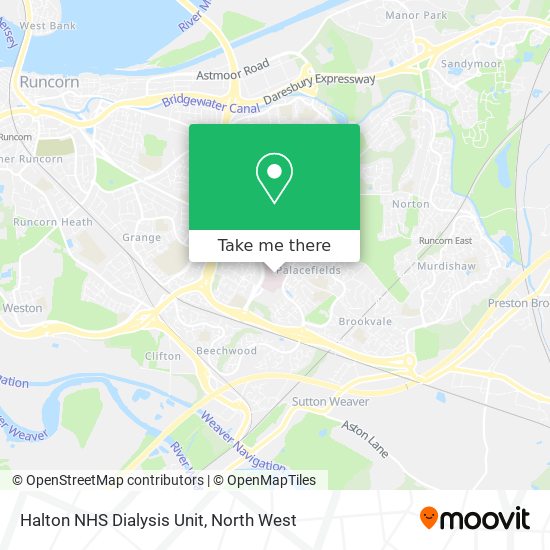 Halton NHS Dialysis Unit map