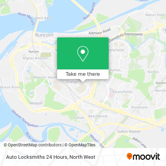 Auto Locksmiths 24 Hours map