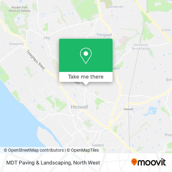 MDT Paving & Landscaping map