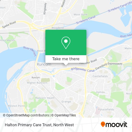 Halton Primary Care Trust map