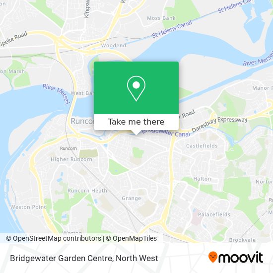 Bridgewater Garden Centre map