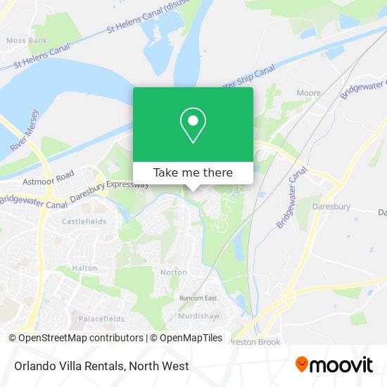 Orlando Villa Rentals map