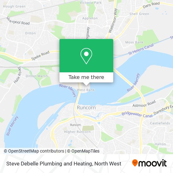 Steve Debelle Plumbing and Heating map